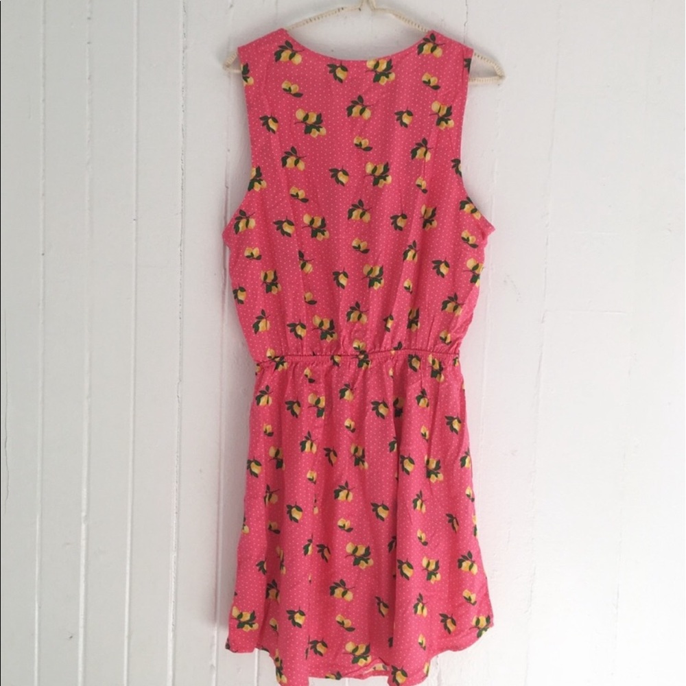 Mimi Chica Wome’’s Sleeveless Lemon Print Sundress - Picture 2 of 6